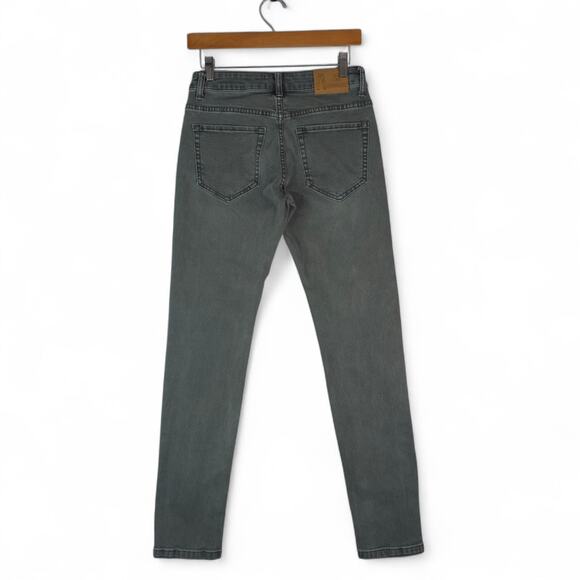 ZLZ Denim Jeans Mens 28x31 Green Skinny Leg Stretch - Picture 2 of 12